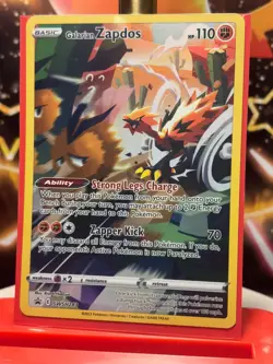 Pokemon Card Galarian Zapdos SWSH283 Holo Rare Promo Crown Zenith NM - Image 1