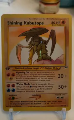 *Custom-made*High Quality,1st Edition Shining Kabutops"*Display Card*" - Image 1