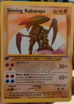 *Custom-made*High Quality,1st Edition Shining Kabutops"*Display Card*" - Image 2