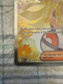 Pokemon TCG Holo Ultra Rare Full Art Lillie's Determination Trainer Card 184/132 - Image 2