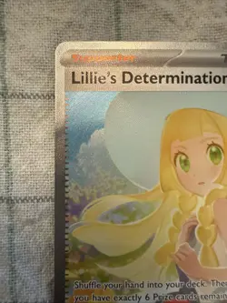 Pokemon TCG Holo Ultra Rare Full Art Lillie's Determination Trainer Card 184/132 - Image 5
