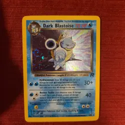 Pokemon Dark Blastoise Team Rocket Holo Rare 70 HP Card 3/82 WOTC *SWIRL* - Image 4