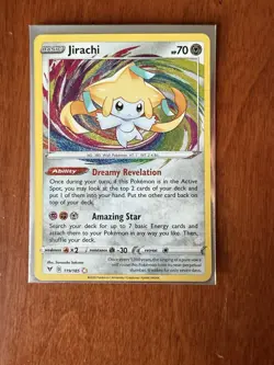 Pokemon Jirachi 119/185 Swsh04: Vivid Voltage Amazing Rare Holo Card - Image 1