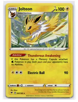 Jolteon - (Cosmos Holo) Miscellaneous Cards & Products 047/185 LP-NM - Image 1