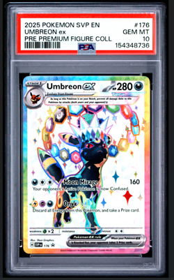 Umbreon EX SVP 176 Scarlet & Violet Promo Cards Holo PSA 10 GEM Pokemon Card - Image 1