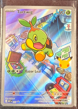 POKEMON TURTWIG 040 PROMO HOLO FULL ART MINT RARE COLLECTOR CARD - Image 1