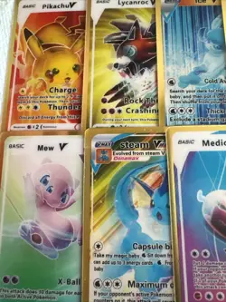 Pokemon 3D Gold Fan Art 10 cards Lot🖼NM - Image 5