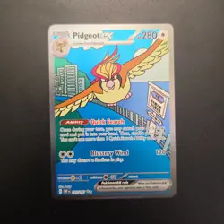 Pokemon Pidgeot EX 280 HP Full Art Holo Rare Obsidian Flames 225/197 Card - Image 1