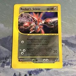 Rocket's Scizor Best of Game non-holo RARE 2002 Promo #4 Card - Image 1