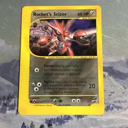 Rocket's Scizor Best of Game non-holo RARE 2002 Promo #4 Card - Image 2