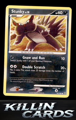Stunky 76/100 Common Majestic Dawn Pokemon Card LP - Image 1