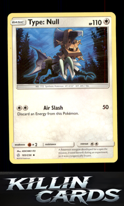 Type: Null 183/236 Pokemon Uncommon SM - Cosmic Eclipse Card NM - Image 1