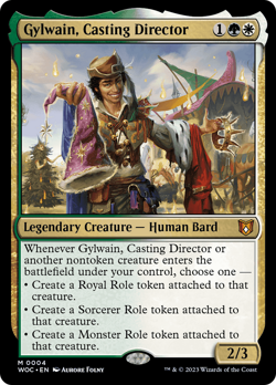 Gylwain, Casting Director [Wilds of Eldraine Commander] Magic MTG - Image 1