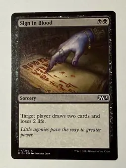 Sign in Blood M15 114 Normal English LP - MTG - Image 1