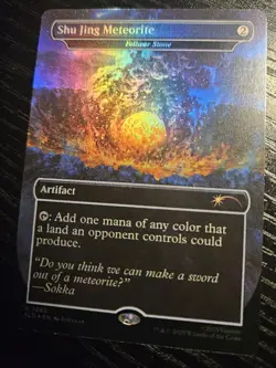 MTG Shu Jing Meteorite - Fellwar Stone (Rainbow Foil) Secret Lair Drop Foil - Image 1