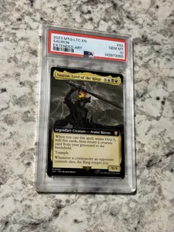 Sauron, Lord of the Rings LTC 0092 Ext. Art PSA 10 (MTG Lord of the Rings 2023) - Image 1