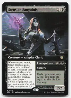 Stensian Sanguinist (Extended Art) 78 Secrets of Strixhaven Magic The Gathering - Image 1