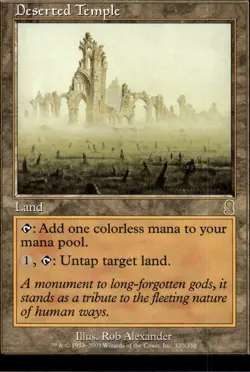 MTG Deserted Temple 301 LP Magic The Gathering btc5 - Image 1