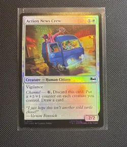 Action News Crew - 1 - MTG: Teenage Mutant Ninja Turtles - Common - Foil - Image 1