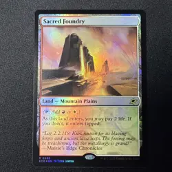 Sacred Foundry Edge of Eternities Foil MTG Rare NM - Image 1