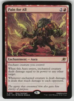Pain for All Rare Edge of Eternities 151 MTG Near Mint 2025 - Image 1