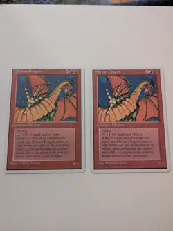 Shivan Dragon MTG Core Set 4th Edition X2 - Image 1