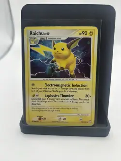 2007 Pokemon TCG Raichu Holo Rare Mysterious Treasures 15/123 - DMG - Image 1