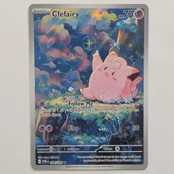 Pokemon Lillie's Clefairy EX 184/159 Sv09 Illustration Rare Full Art Holo - Image 1