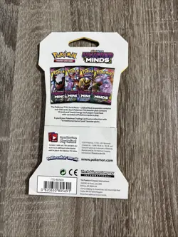 POKEMON SUN & MOON UNIFIED MINDS SLEEVED BLISTER PACK ESPEON DEOXYS ART SEALED - Image 2