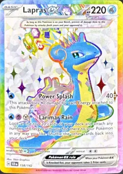 Pokemon Lapras ex 158 Stellar Crown Ultra Rare Foil - Image 1