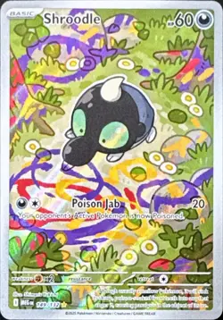 Pokemon Shroodle 149/132 Illustration Rare - Mega Evolution - NM - Image 1