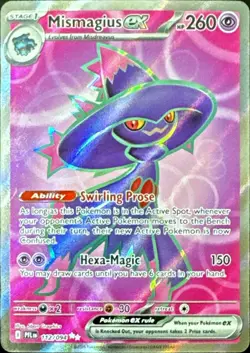 Pokemon Mismagius ex 112/094 Ultra Rare - Phantasmal Flames - NM - Image 1