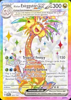 Pokemon Alolan Exeggutor ex 225/191 - Surging Sparks - NM - Image 1