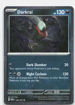 Pokemon - Obsidian Flames - Darkrai Cosmos Holo 136/197 - Image 1