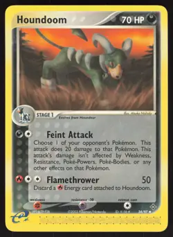 Houndoom 34/97 Uncommon Dragon Pokemon Lightly Played - Image 1