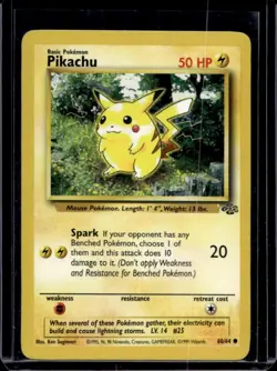 1999 Pokemon Jungle Pikachu #60/64 - Image 1