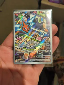 Pokemon TCG Rotom 197/182 IR Destined Rivals Illustration Rare Holo NM English - Image 2
