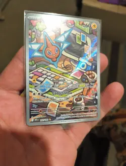 Pokemon TCG Rotom 197/182 IR Destined Rivals Illustration Rare Holo NM English - Image 4