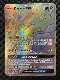 Darkrai GX [NM] 158/147 - Burning Shadows - Rainbow Rare - Pokemon TCG - Image 1