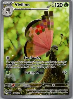 Vivillon 193/191 Illustration Rare Surging Sparks Pokemon Holo Near Mint - Image 1