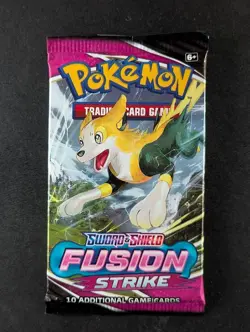 2021 Pokemon Fusion Strike (Boltund) Factory Sealed Booster Pack English - Image 1