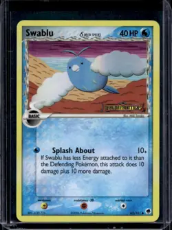 2006 Pokemon EX Dragon Frontiers Swablu Delta Species Reverse Holo #65/101 - Image 1