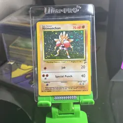 PL - Hitmonchan - 8/130 - Base Set 2 WoTC Vintage Holo Rare Pokemon Card - Image 1