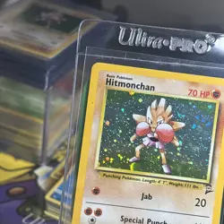 PL - Hitmonchan - 8/130 - Base Set 2 WoTC Vintage Holo Rare Pokemon Card - Image 3