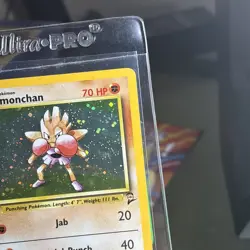 PL - Hitmonchan - 8/130 - Base Set 2 WoTC Vintage Holo Rare Pokemon Card - Image 4