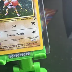 PL - Hitmonchan - 8/130 - Base Set 2 WoTC Vintage Holo Rare Pokemon Card - Image 5