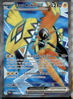 Spanish Tapu Koko ex 222/182 Ultra Rare Paradox Rift Pokemon Near Mint - Image 1