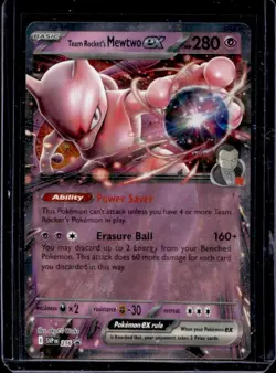 2023-25 Pokemon SV Black Star Promos Team Rocket's Mewtwo ex #216 - Image 1