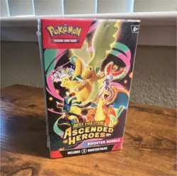 NEW Pokemon Mega Evolution Ascended Heroes Booster Bundle Box WITH 6 Packs - Image 1