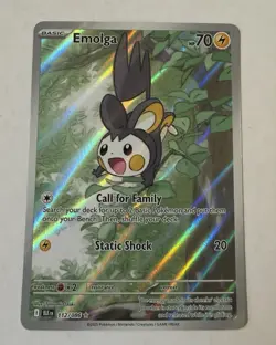 Emolga 112/086 Sv: Black Bolt Illustration Rare Holo 70 HP Static Shock - Image 1